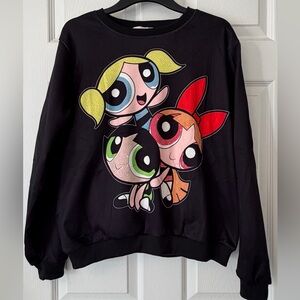 Powerpuff Girls Black Sweater